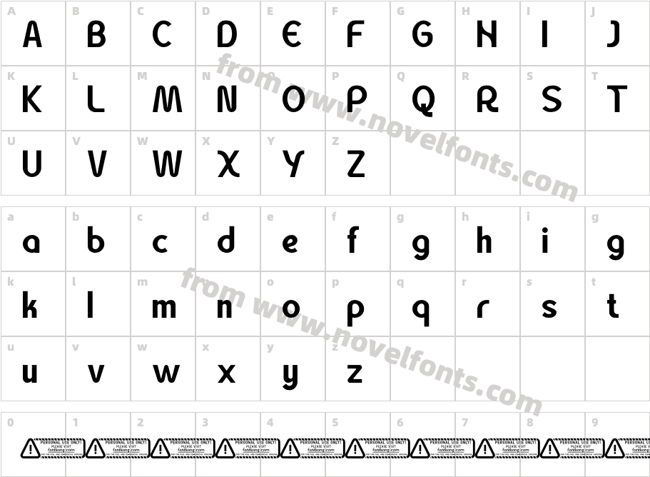 Avensa PERSONAL USE ONLY!Character Map