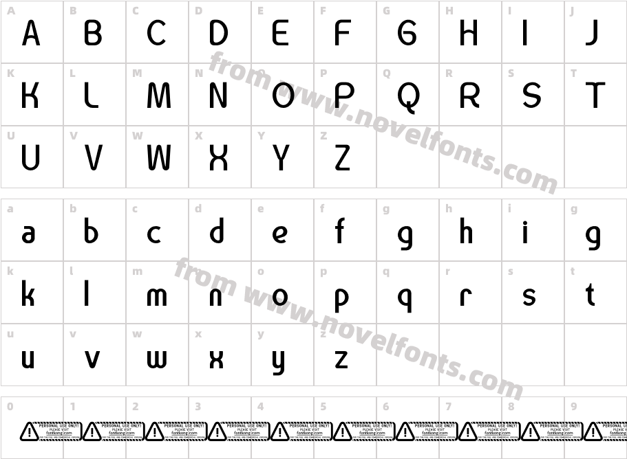 Avensio PERSONAL USE ONLY!Character Map