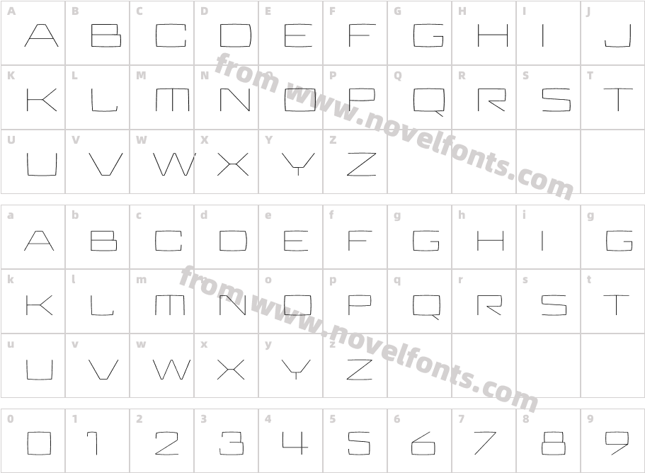 Aviano Future W01 ThinCharacter Map