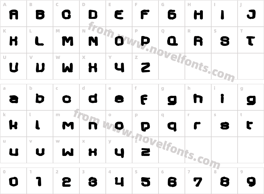 Axaxax InkCharacter Map
