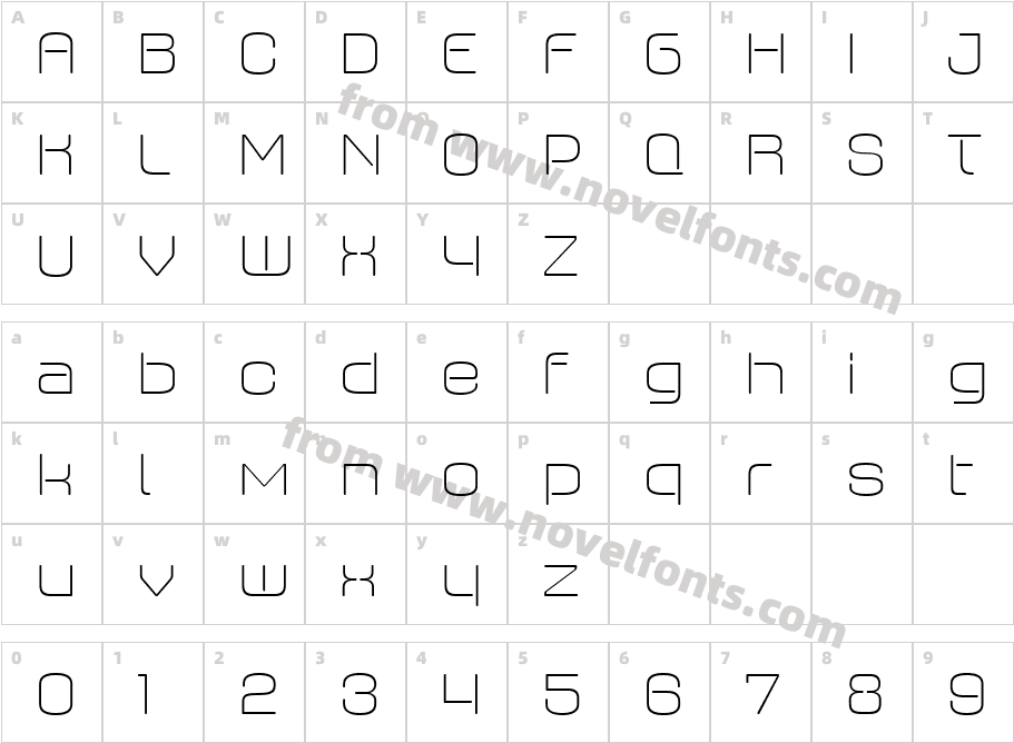 Axaxax W05 Extra LightCharacter Map