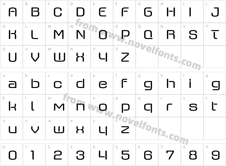 Axaxax W05 RegularCharacter Map