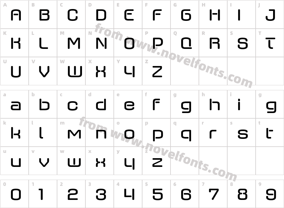 Axaxax W05 SemiboldCharacter Map