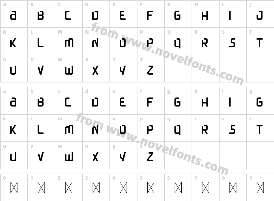 Azuria RegularCharacter Map