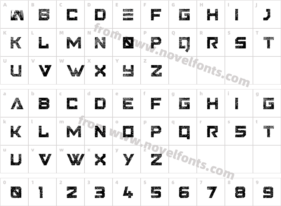 Azurite WitheredCharacter Map