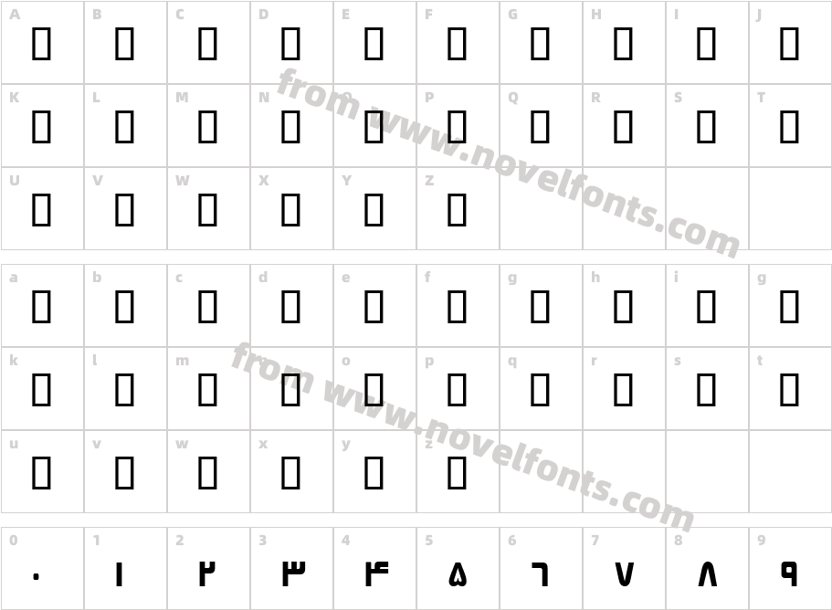 B ElhamCharacter Map