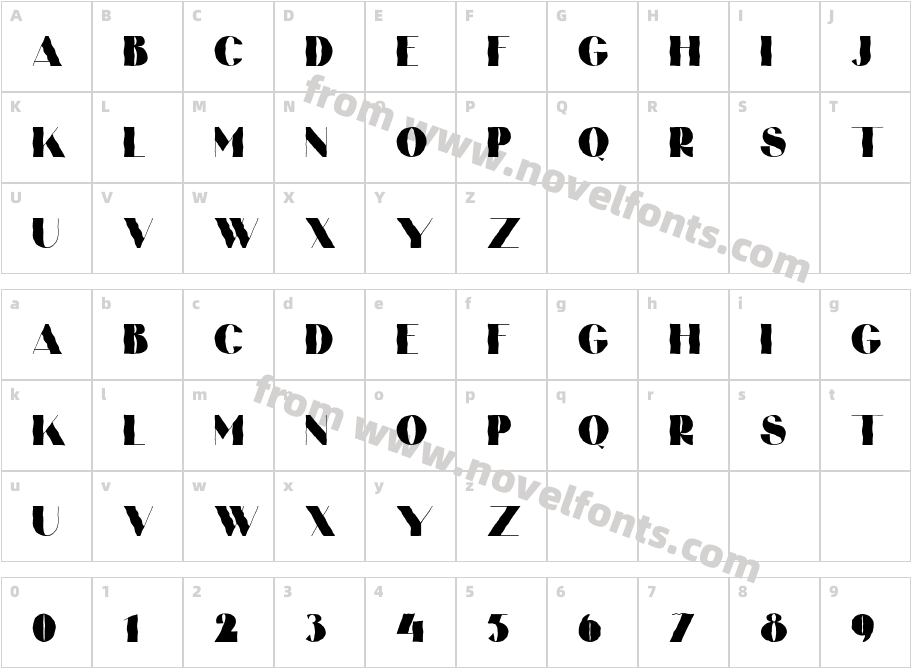 BARILOD WaveCharacter Map