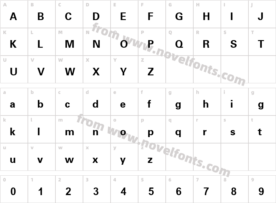 BBC Arabic Bold W21 RegularCharacter Map