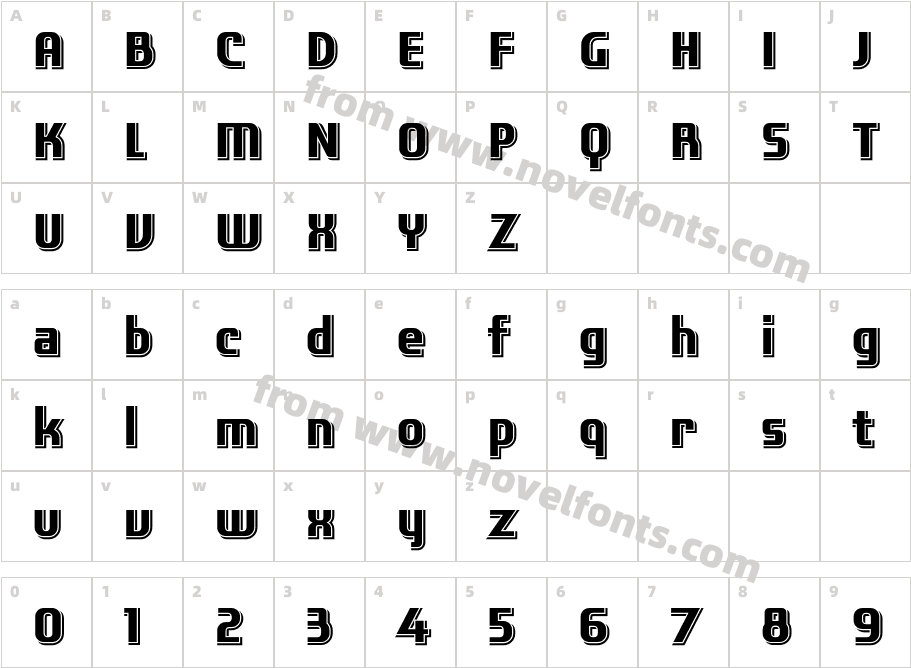 Laconic-ShadowCharacter Map