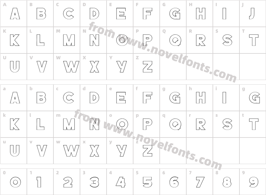 BEFOIL LINECharacter Map