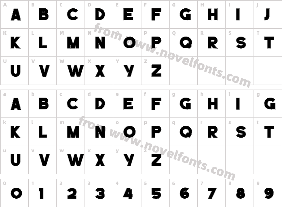 BEFOIL OUTLINECharacter Map
