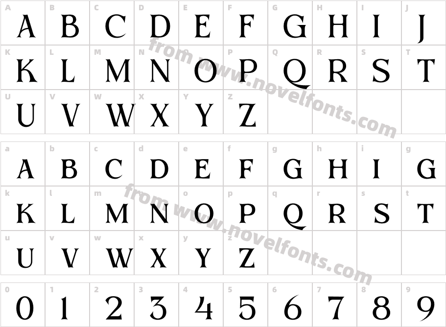 BEQINERCharacter Map