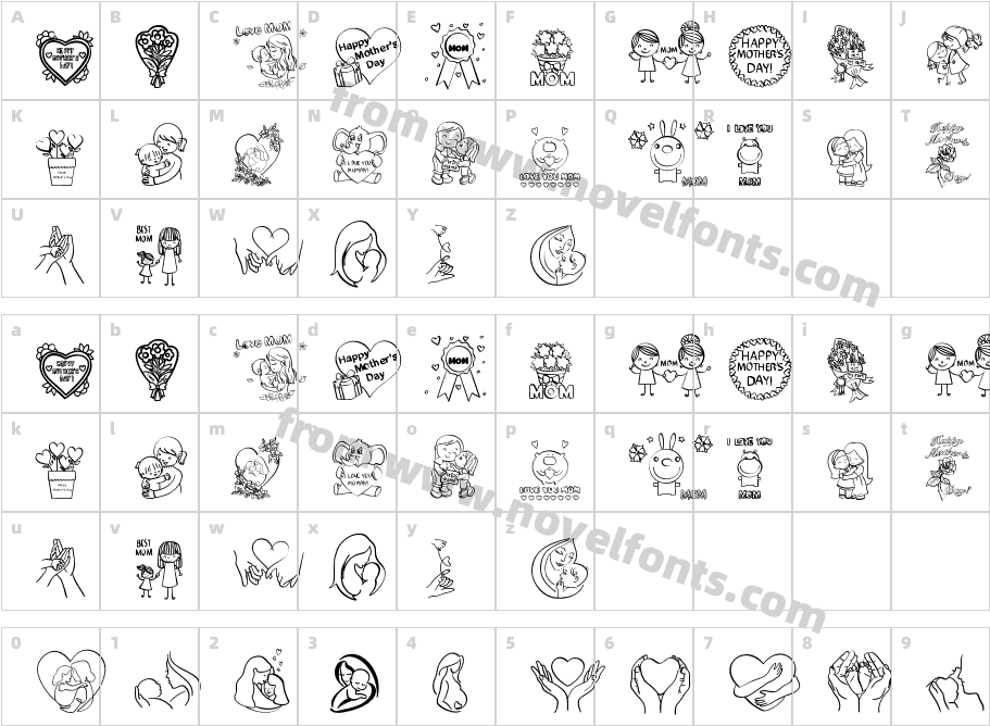 BESTMOM RegularCharacter Map