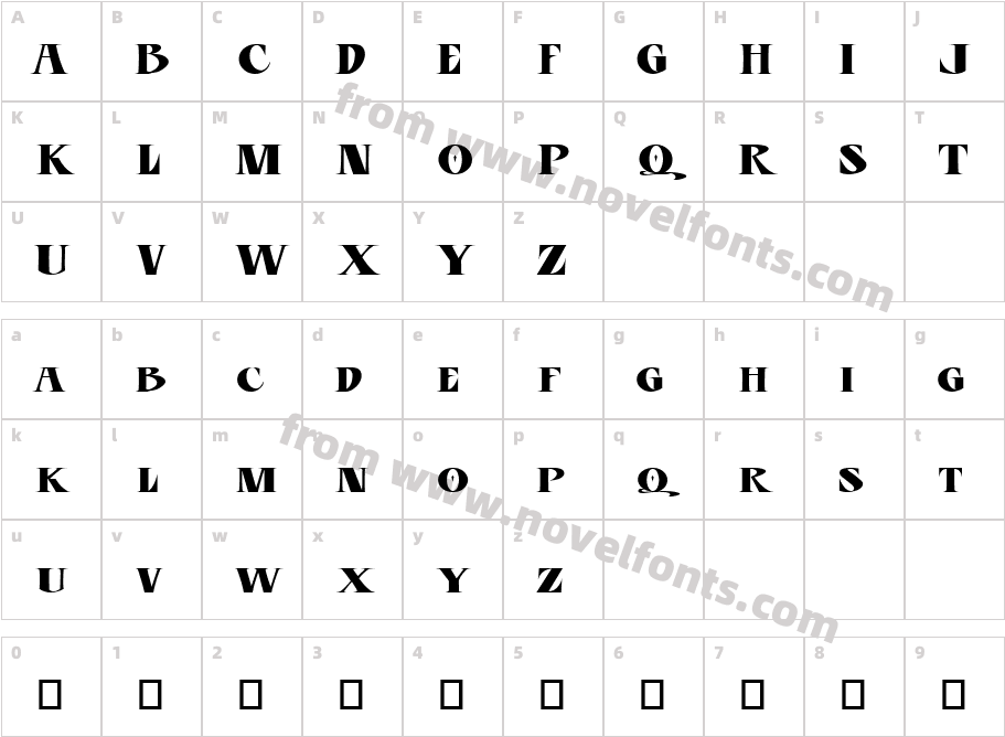 BLU Esoteric plainCharacter Map