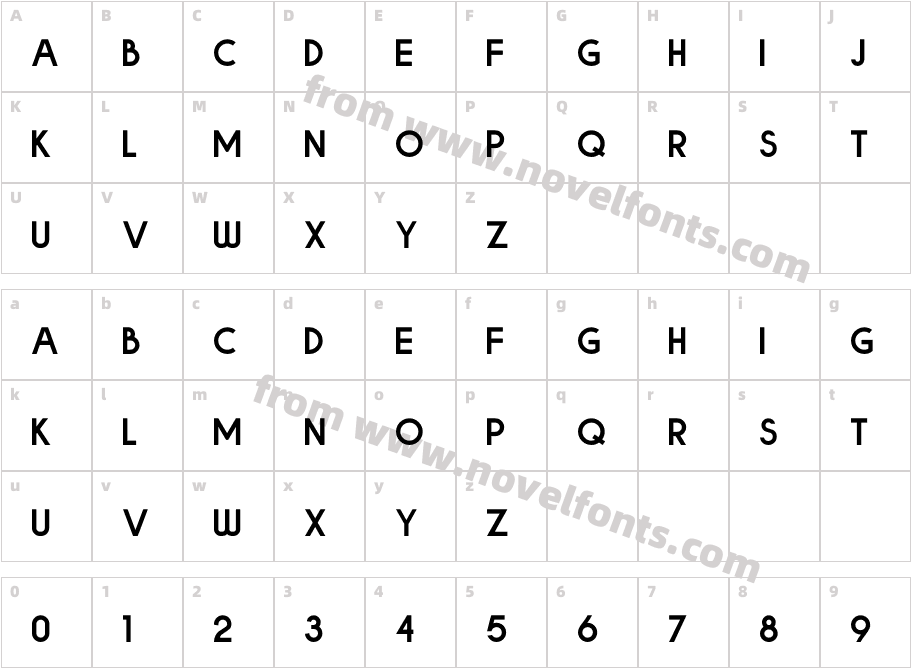 BOLDECharacter Map