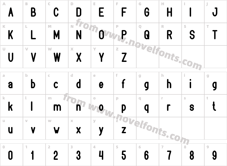 BOOKMARK BoldCharacter Map