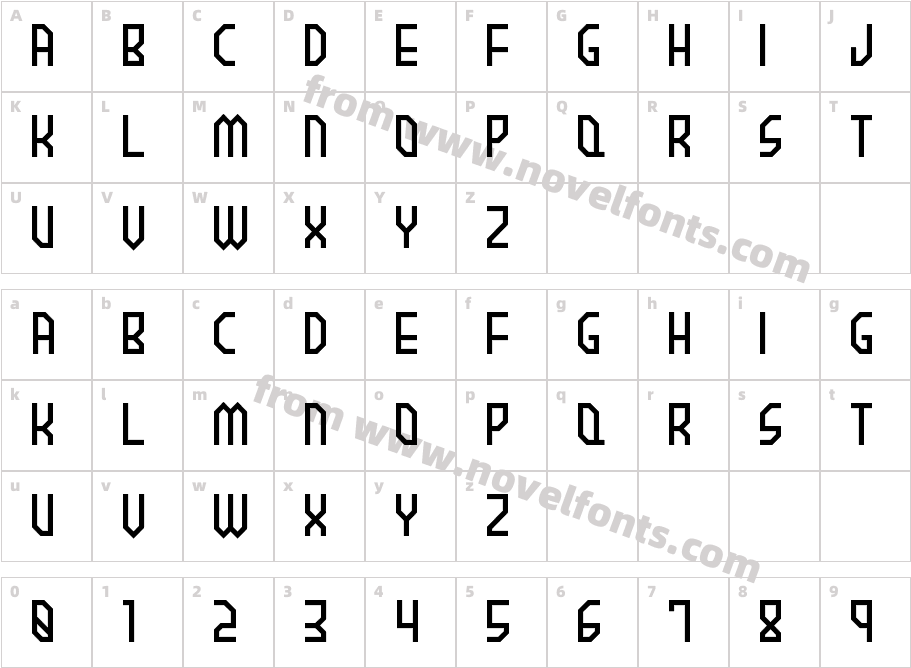 BROWNI EregularCharacter Map