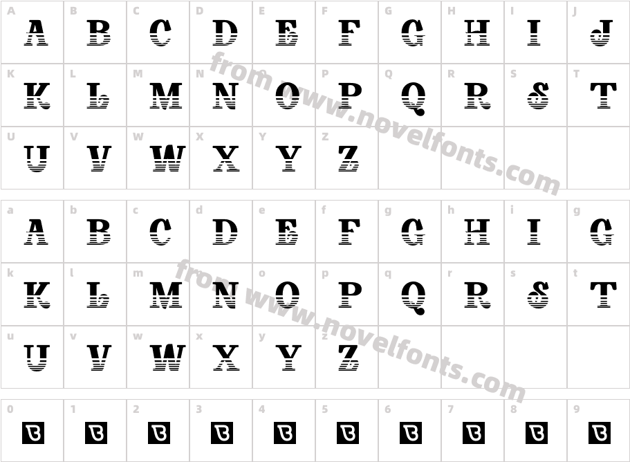 Baby Bus Stilo BCharacter Map