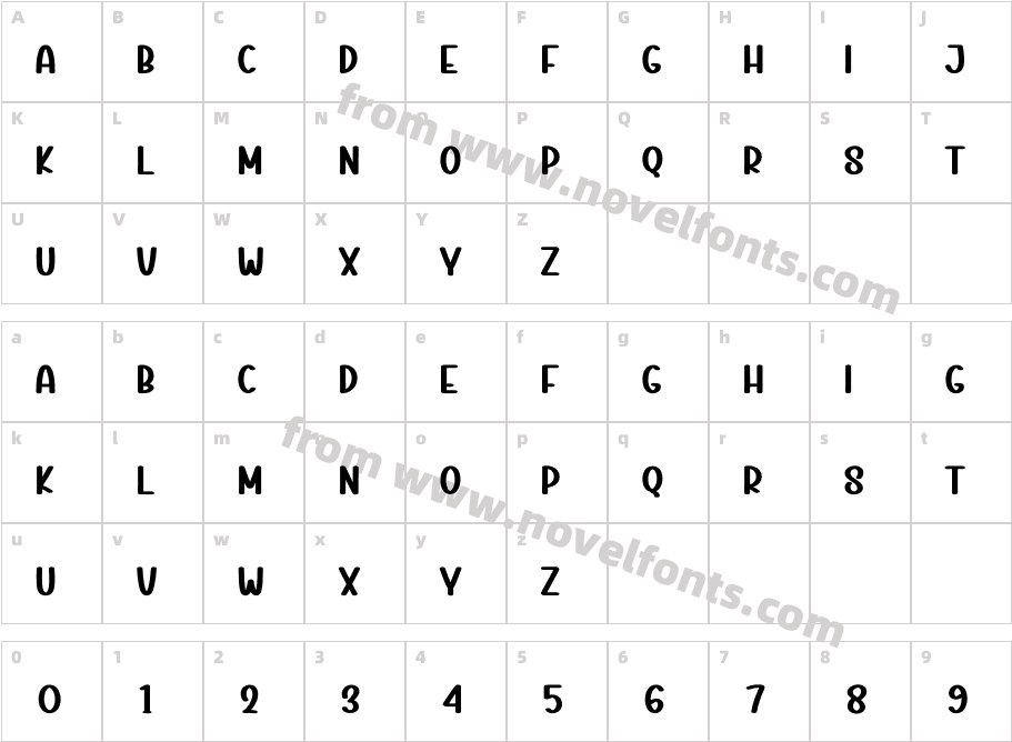 Baby Home RegularCharacter Map