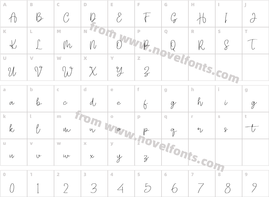 Bageraksa Personal Use RegularCharacter Map