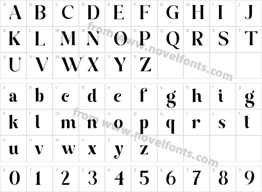 Bagilean Geliayditan Elegant MediumCharacter Map