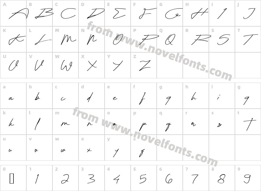 Balfontheim RegularCharacter Map