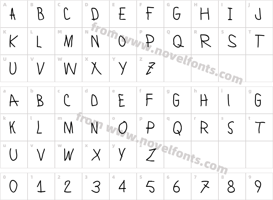 Lamiar MediumCharacter Map