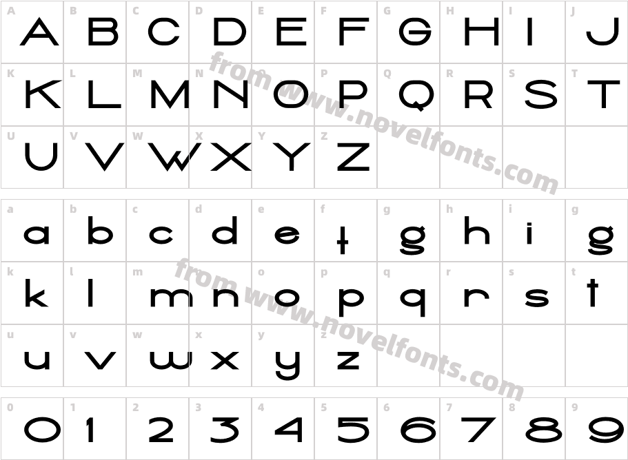 Ballado Bold BoldCharacter Map