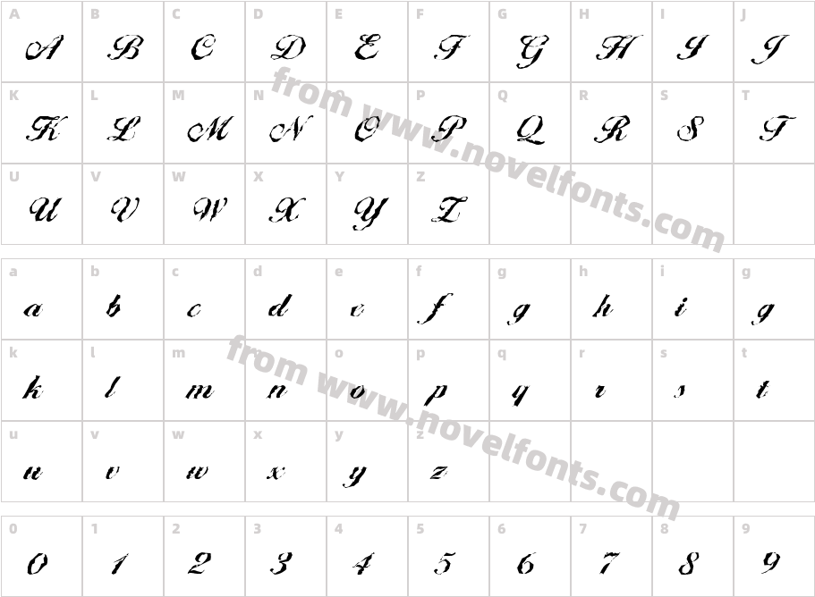 Ballantines Random BoldCharacter Map