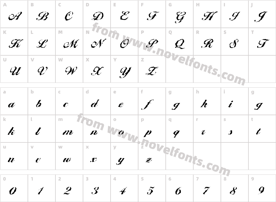 Ballantines Random Xbold RegularCharacter Map