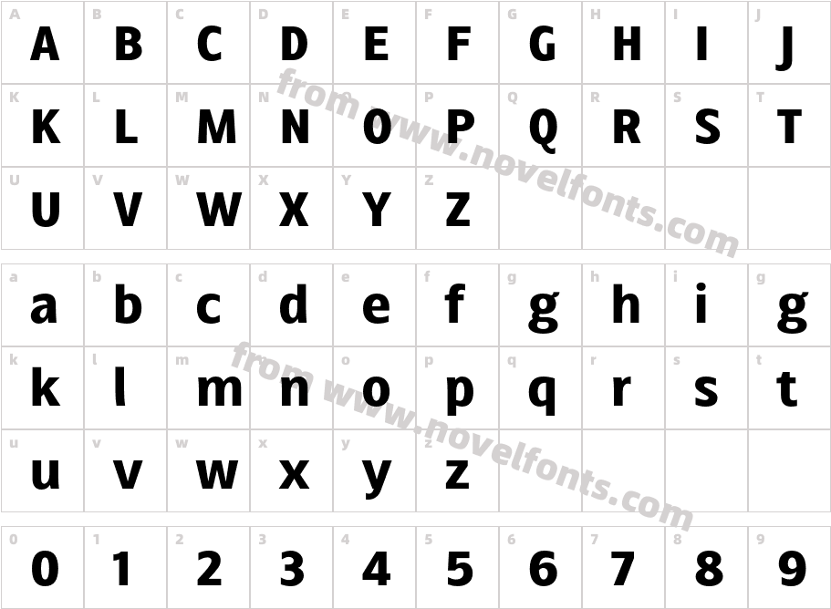 Ballarih Extra BoldCharacter Map