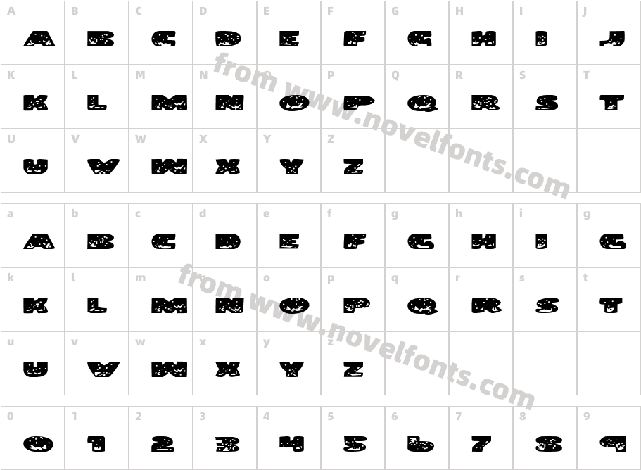 Land Shark ExpandedCharacter Map