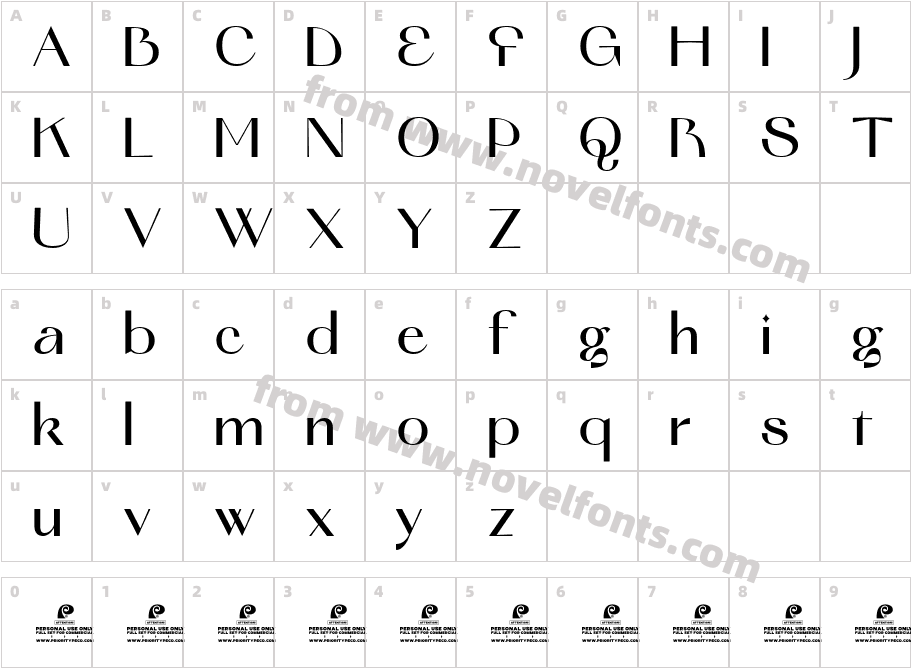 Barich DEMO BoldCharacter Map