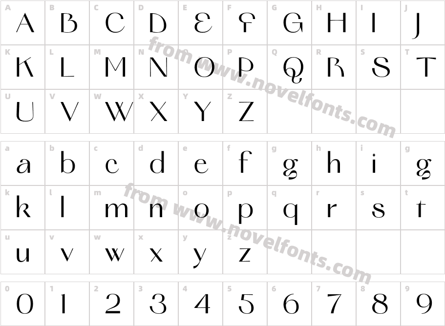 Barich SemiboldCharacter Map