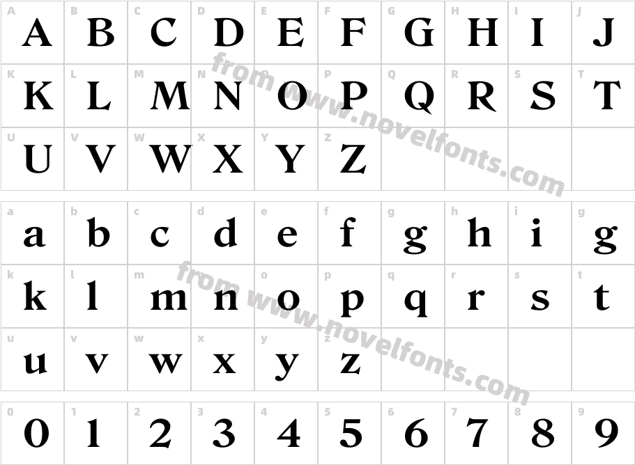 Basaliation BoldCharacter Map