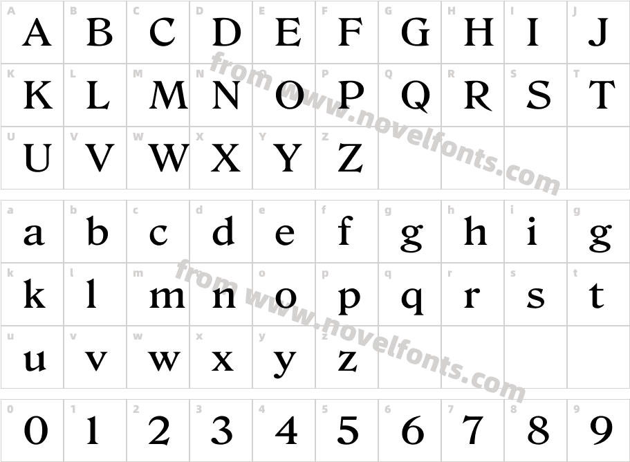 Basaliation MediumCharacter Map