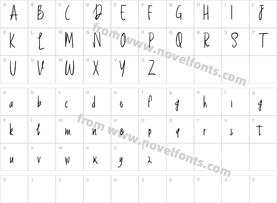 Basfar RegularCharacter Map
