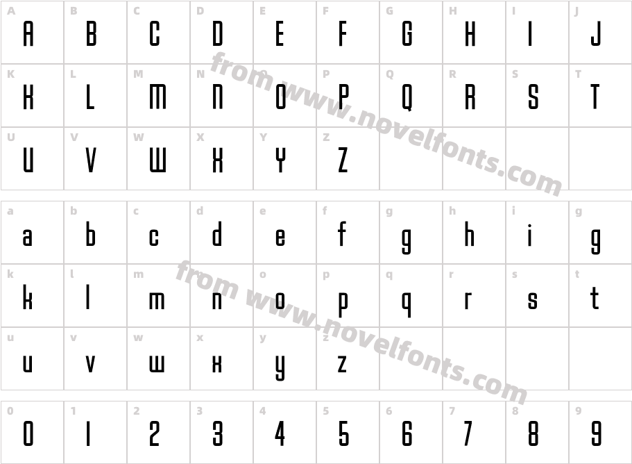 Baucher GotURW Ext BolCharacter Map
