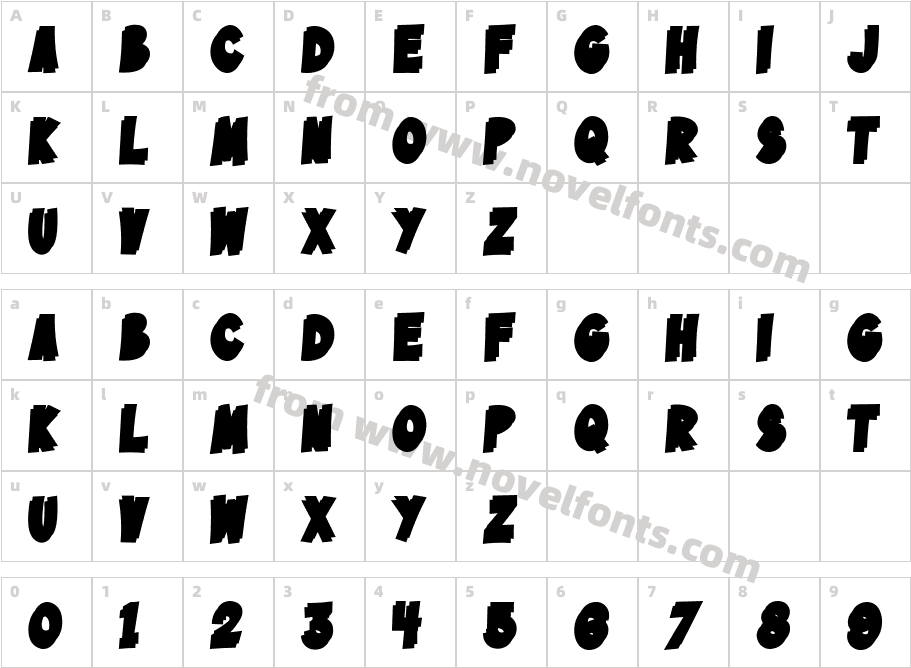 Bazinga! Shadow LeftCharacter Map