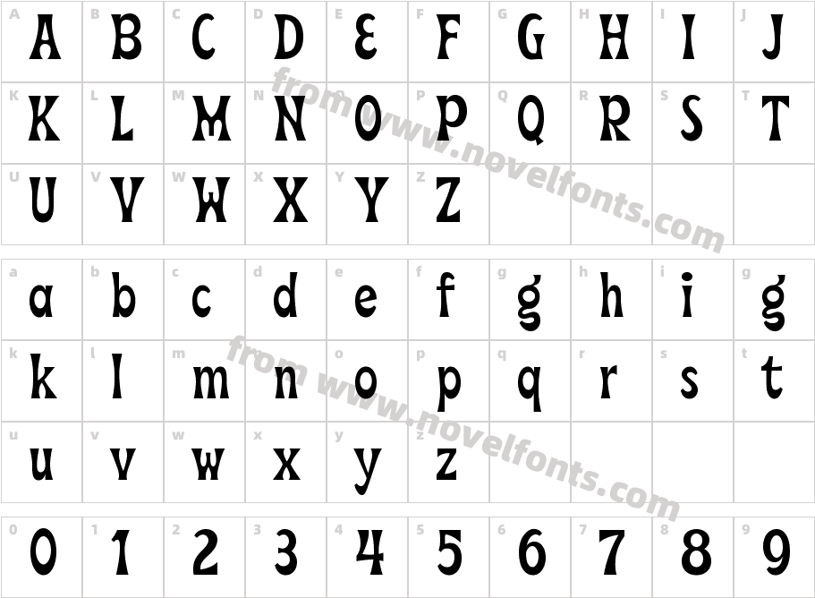 Beale LightCharacter Map