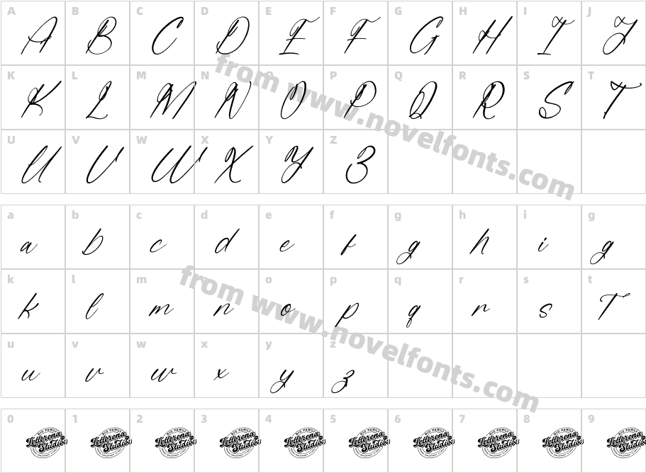 Beauty Autumn Italic DEMO VERSI ItalicCharacter Map