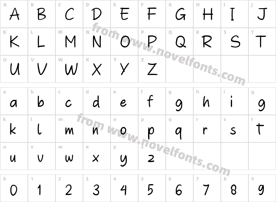 Bebas Note LightCharacter Map
