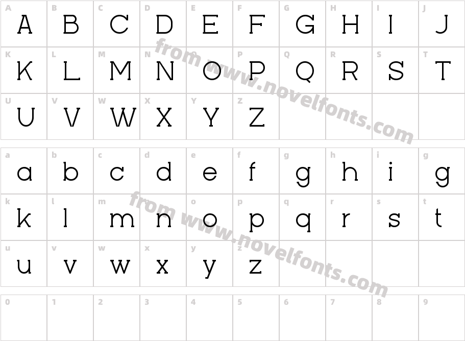 Bebold LightCharacter Map