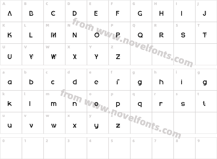BefortDEMO RegularCharacter Map