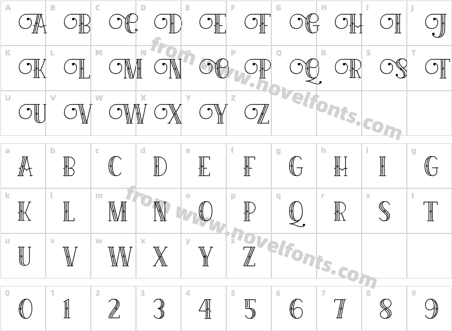 Beijin InlineCharacter Map
