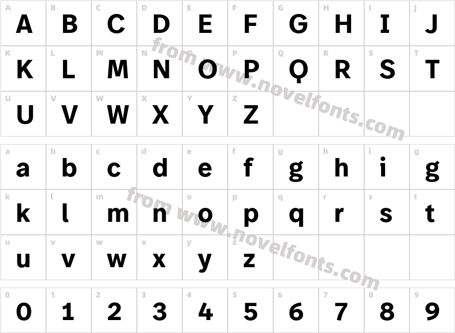 Belbo SemiboldCharacter Map