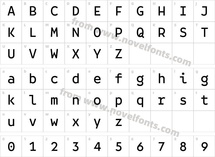 Belinsky MediumCharacter Map