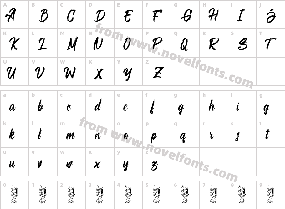 Bellsmore BrushCharacter Map