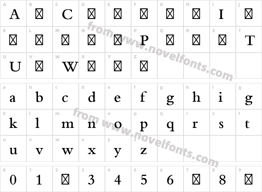 Bembo MT Pro SemiboldCharacter Map