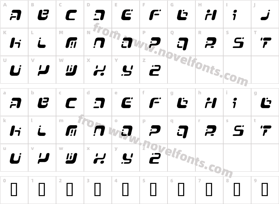 Lastu # 1Character Map